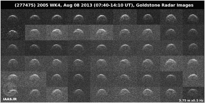 تصاویر راداری از یک سیارک عظیم نزدیک به زمین
