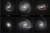 شش کهکشان مارپیچی در میان عکس های جدید می درخشند