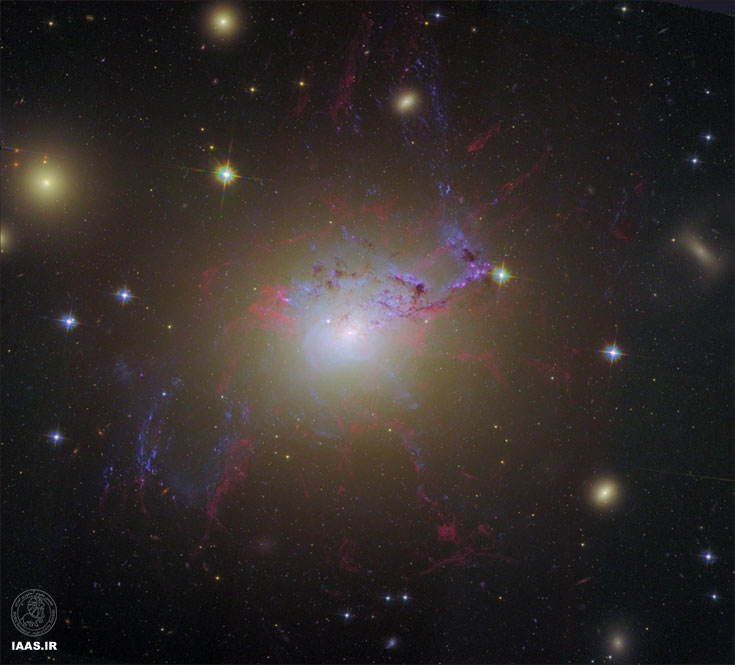 ترکیب دوباره هابل » کهکشان فعال NGC 1275