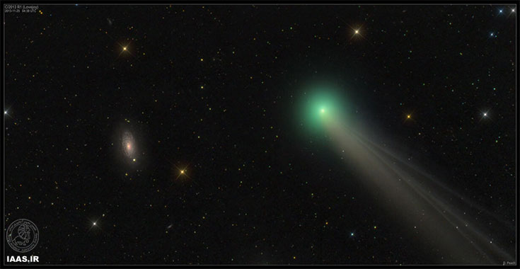 دنباله‌دار لاوجوی قبل از کهکشان M63