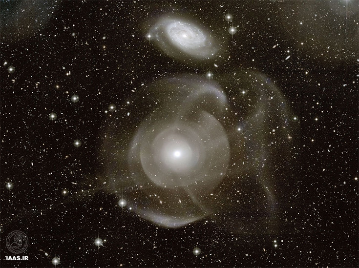 کهکشان NGC 474»صدف‌ها و جریان‌های ستار‌ه‌ای