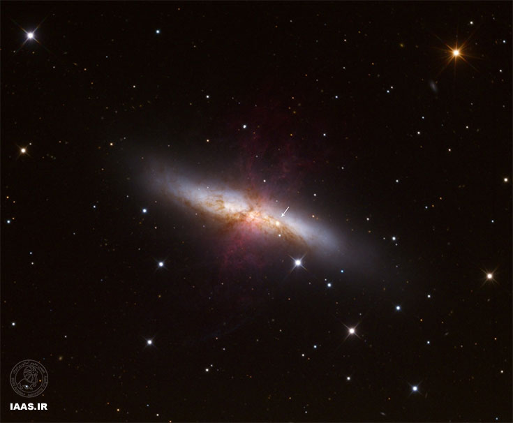 ابرنواختری روشن در M82