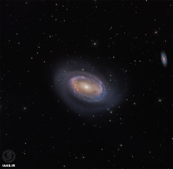 کهکشان مارپیچی NGC 4725 با یک بازو
