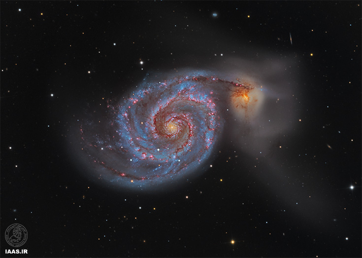 M51» کهکشان گردابی
