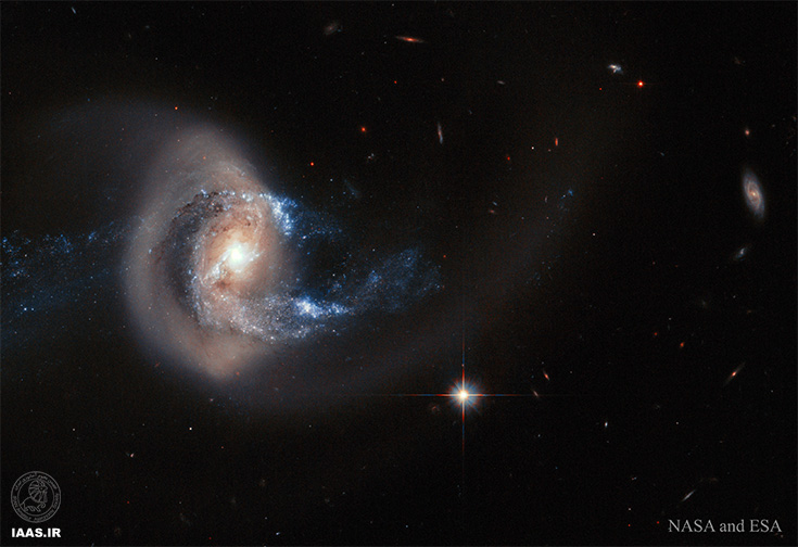 کهکشان NGC 7714  پس از برخورد