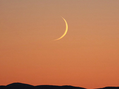 رؤیت پذیری هلال شامگاهی رمضان 1436