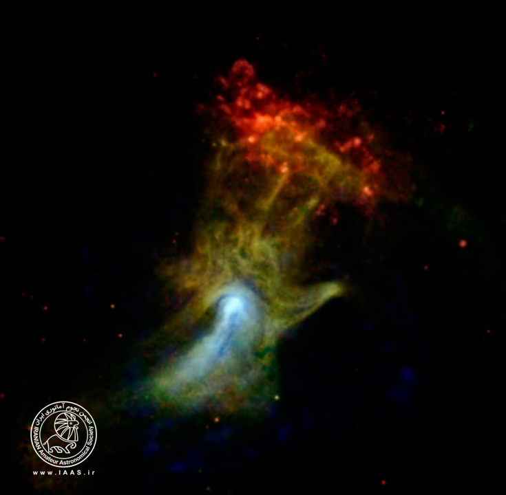 دست خدا !  تعبیری از تصویر تلسکوپ ناسا