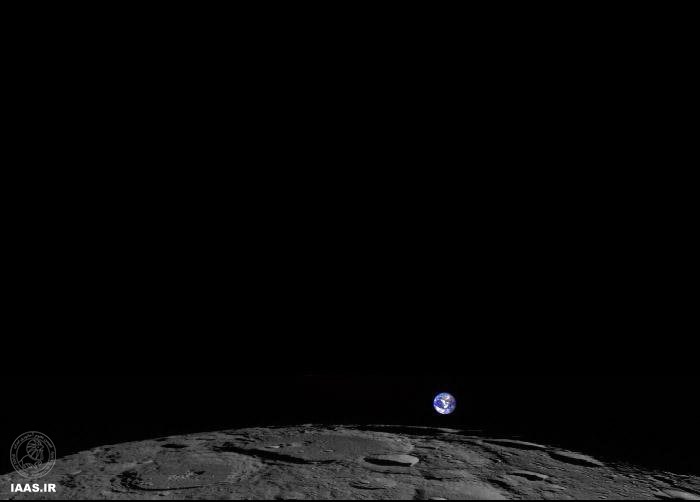 رصد طلوع زمین مرمری از منظر ماه