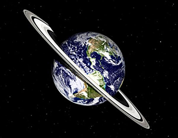 اگر کره زمین مانند سیاره کیوان حلقه داشت