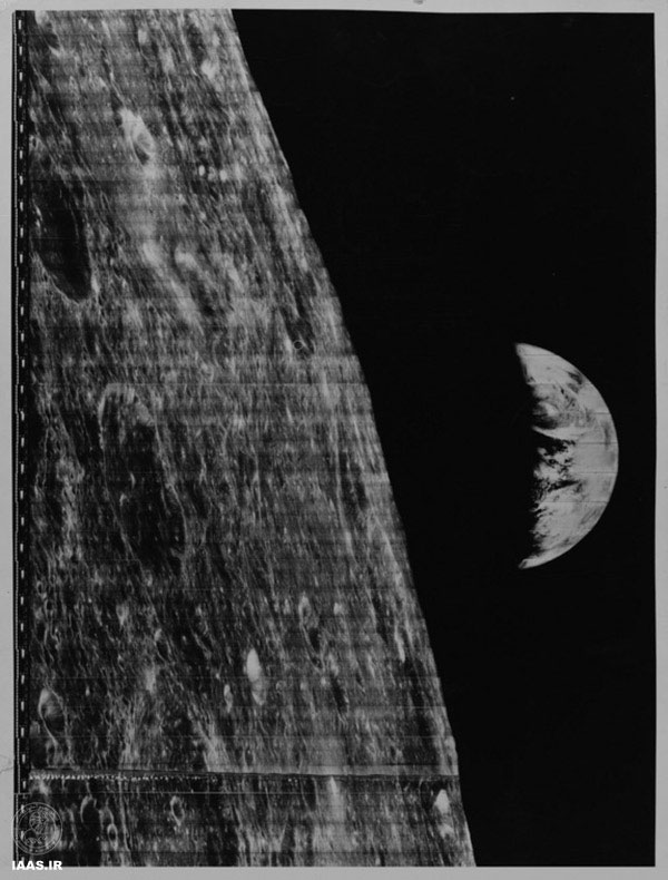 عکسی خاطره‌ انگیز از ماه و زمین