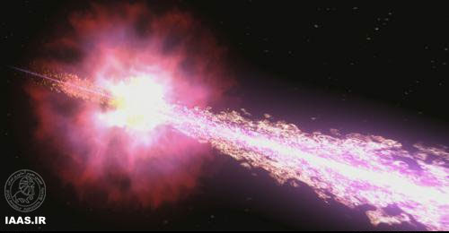 رصد زیرساخت یک جت انفجار اشعه گاما