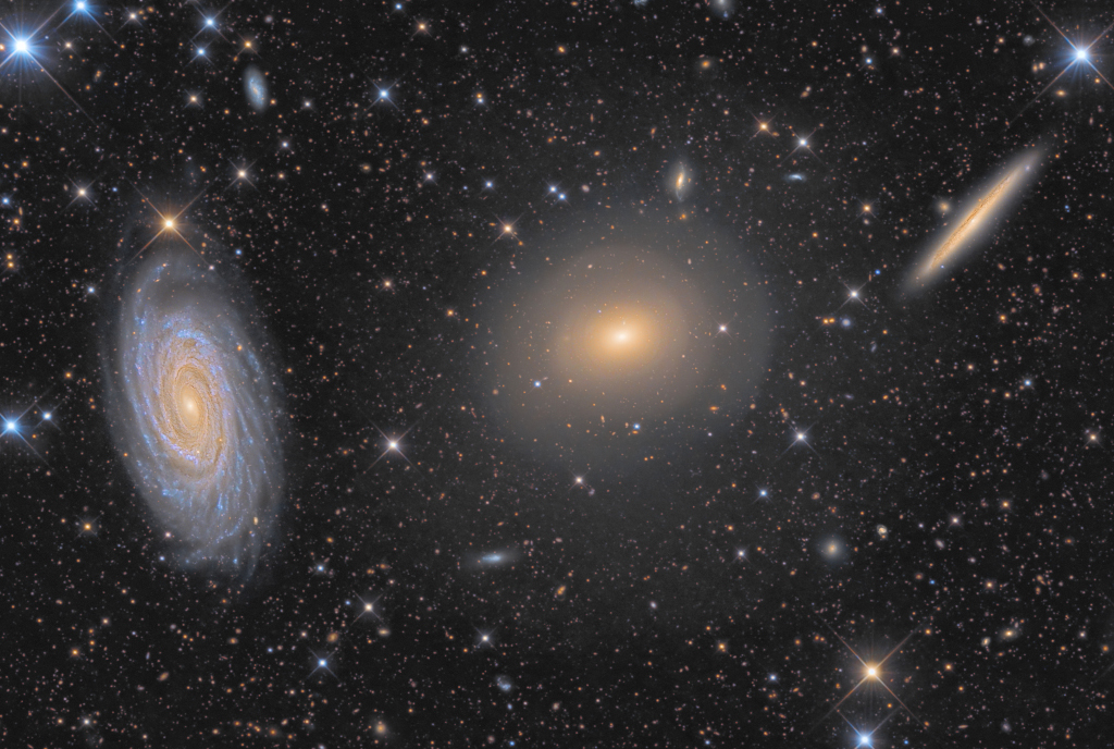سه کهکشان در دراکو