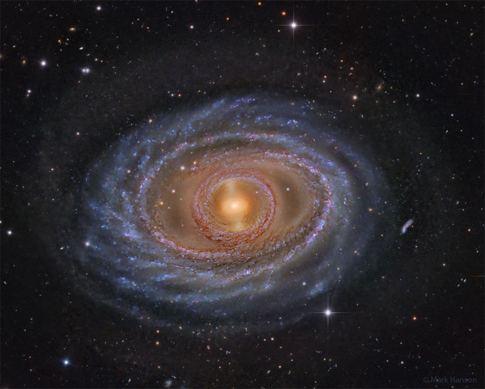 حلقه ها و میله های کهکشان مارپیچی ngc 1398