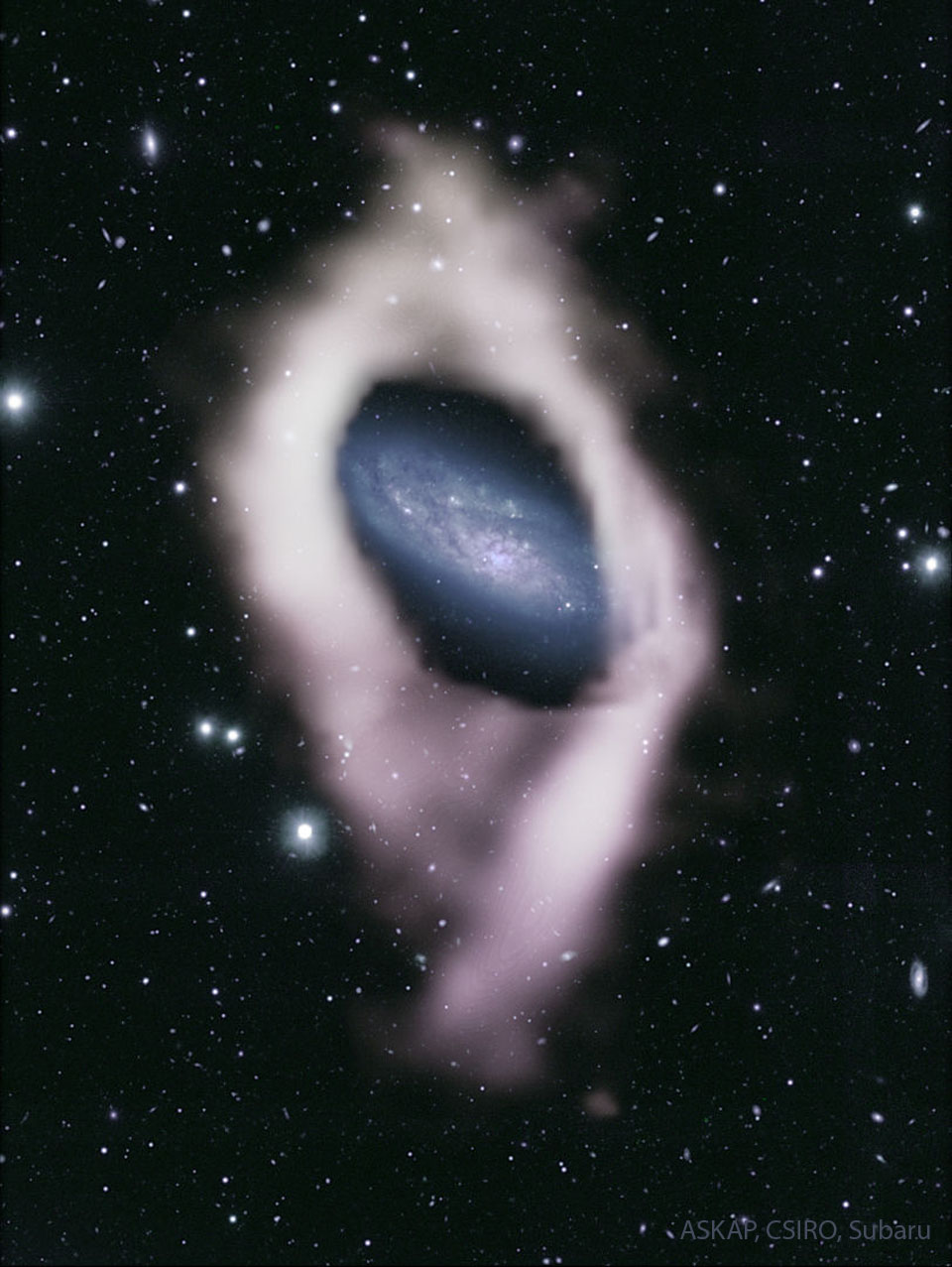 Ngc 4632: کهکشانی با حلقه قطبی پنهان