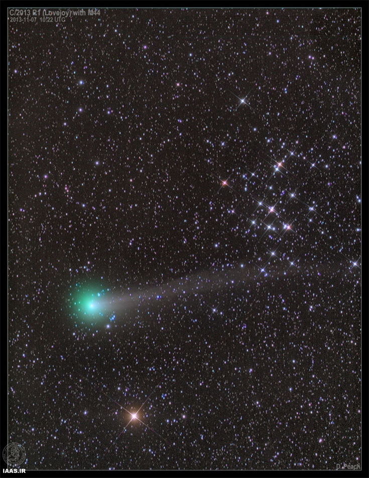 دنباله‌دار لاوجوی به همراه M44