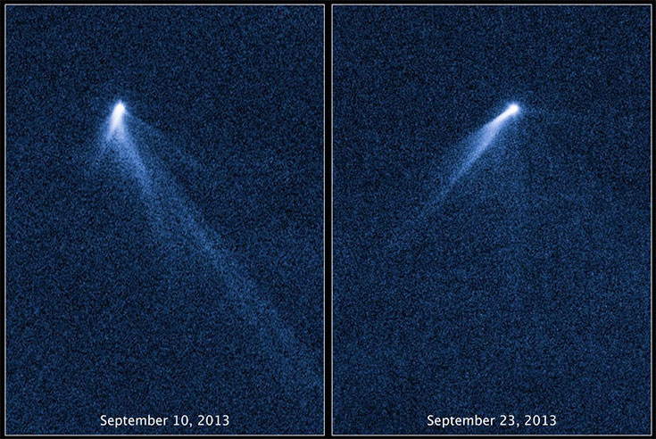 دنباله‌های غیرمنتظره‌ی سیارک P5