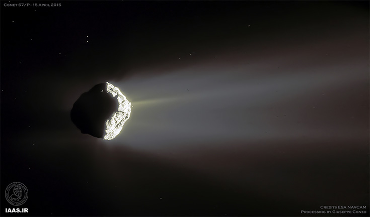هلال دنباله دار Churyumov Gerasimenko