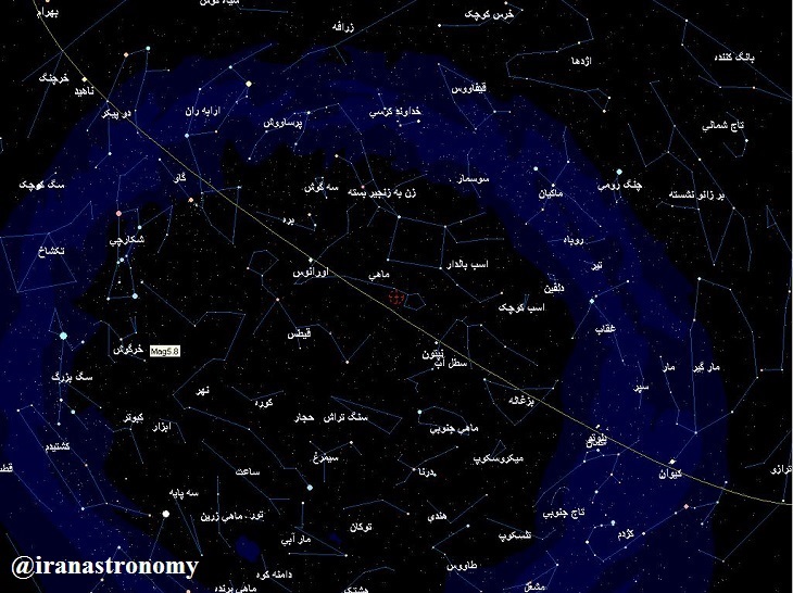 صور فلکی آسمان رصدگاه در پنجشنبه شب- دوم شهریور 96
