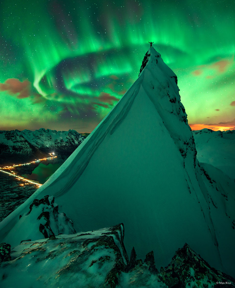 در شرکت سبز: شفق قطبی بر فراز نروژ