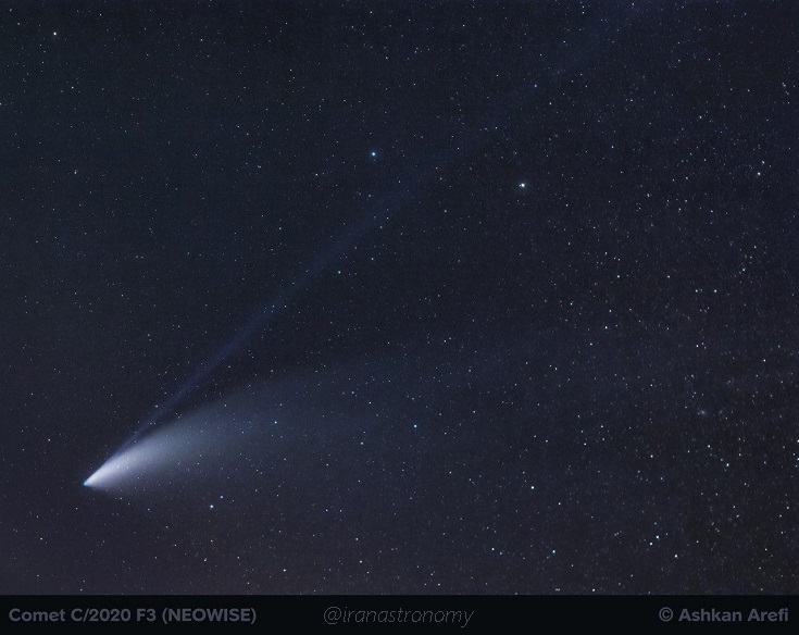دنباله‌دار نئووایز (NEOWISE)؛ امتیاز تصویر: آقای اشکان عارفی