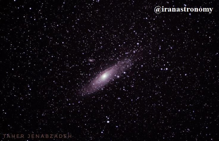اعماق آسمان- کهکشان مشهور آندرومدا M31(نزدیکترین کهکشان به ما که از نیمکره شمالی قابل مشاهده است) در صورت فلکی زن به زنجیر کشیده