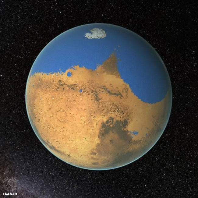 آب در مریخ» 4.5 میلیارد سال پیش