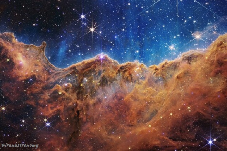 صخره کیهانی و اعجاب تصاویر تمام رنگی تلسکوپ فضایی وب
